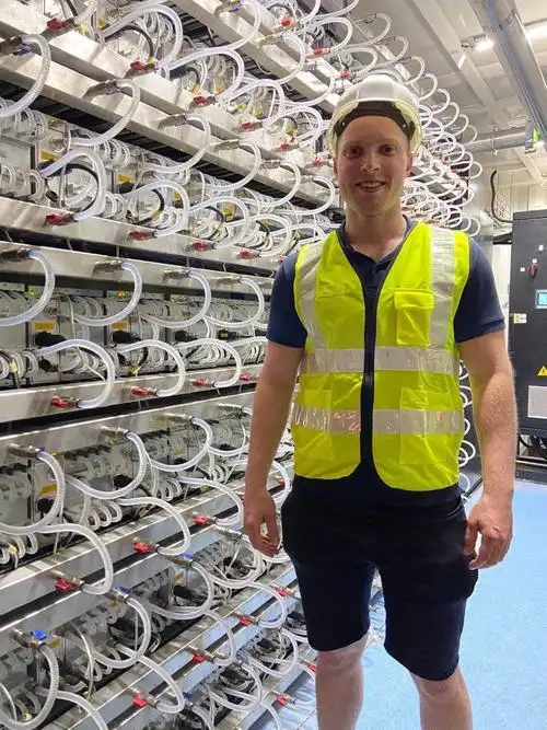 An example of a large-scale mining farm facility