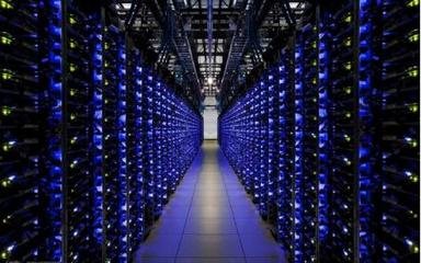 Mining farm setup with power supplies